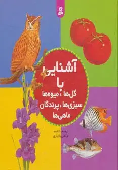 جلد کتاب مجموعه آشنایی با گل ها،میوه ها،سبزی ها،پرندگان،ماهی ها