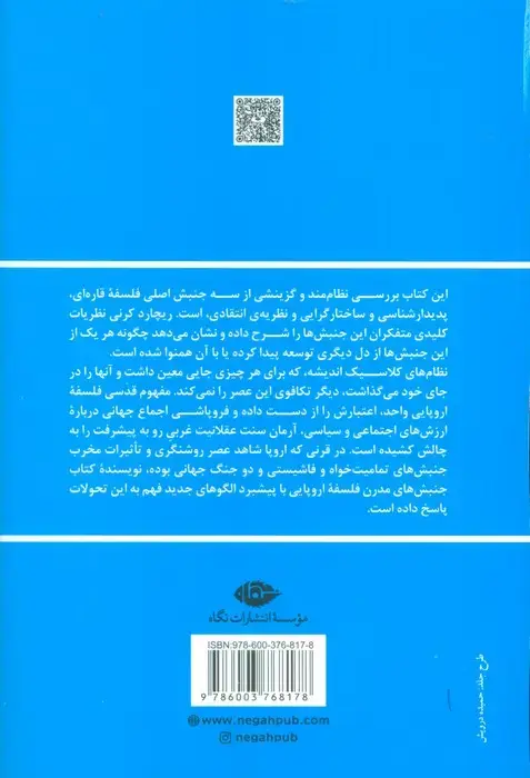 جلد کتاب جنبش های مدرن فلسفه اروپایی