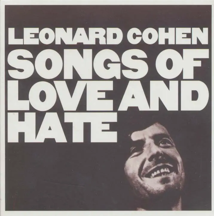 جلد کتاب آهنگ عشق و نفرت (Leonard Cohen،Songs of Love and Hate)،(سی دی صوتی)