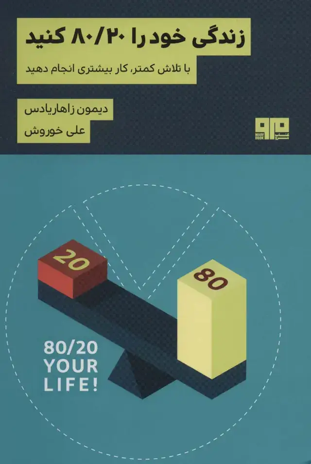 جلد کتاب زندگی خود را 80/20 کنید (با تلاش کمتر کار بیشتری انجام دهید)،(ذهن زیبا33)