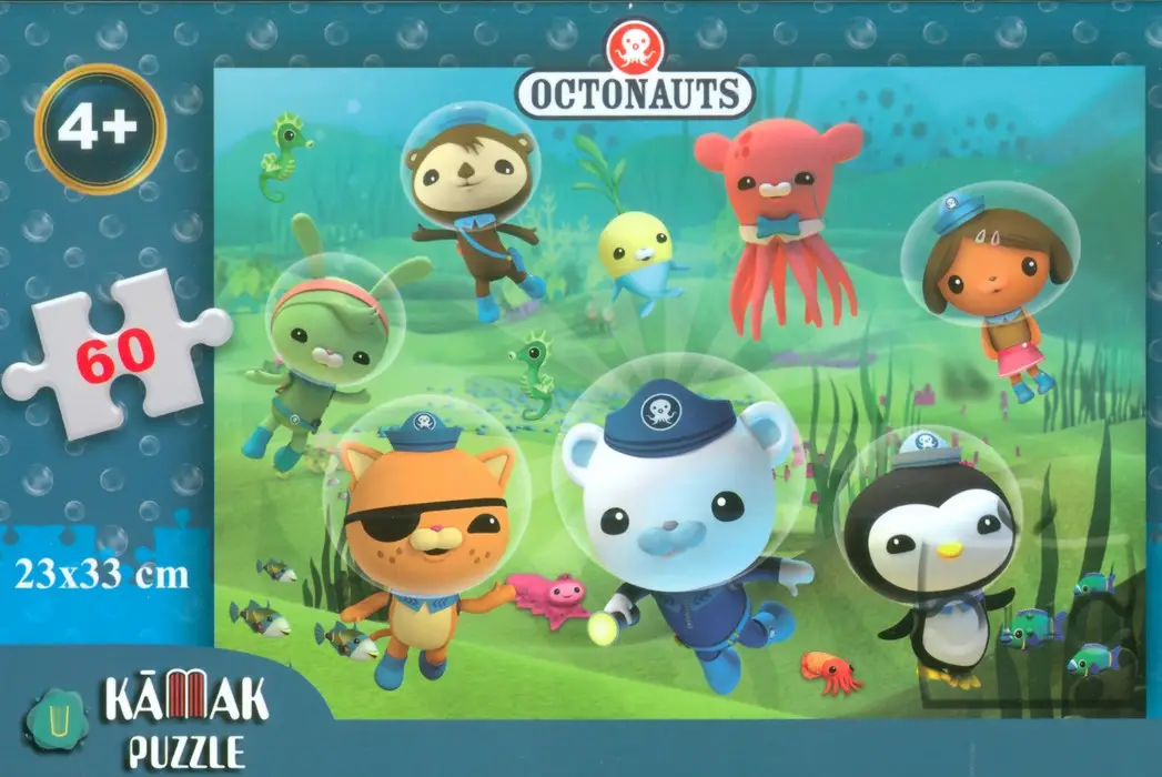 جلد کتاب پازل 60 تکه اختانوردان (OCTONAUTS)،(باجعبه)