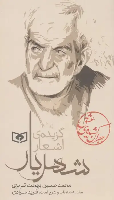 جلد کتاب هجران کشیده ی عشق (گزیده ی اشعار شهریار)