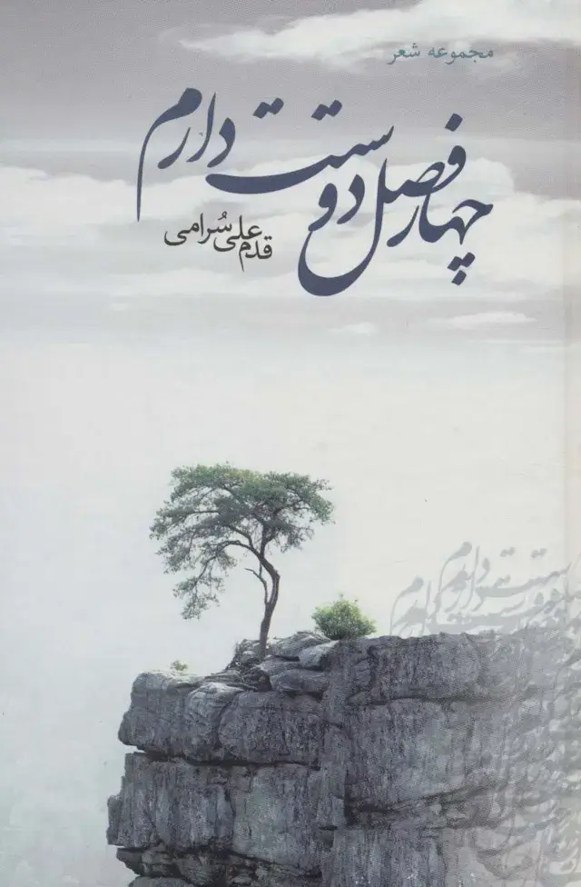 جلد کتاب چهار فصل دوستت دارم (مجموعه شعر)