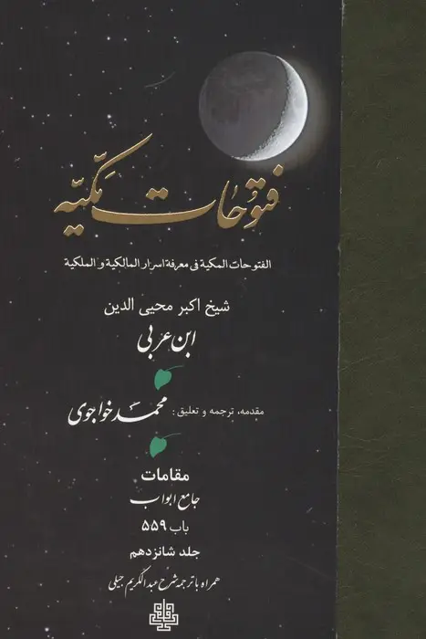 جلد کتاب فتوحات مکیه 16 (الفتوحات المکیه فی معرفه اسرار المالکیه و الملکیه:مقامات جامع ابواب باب 559)