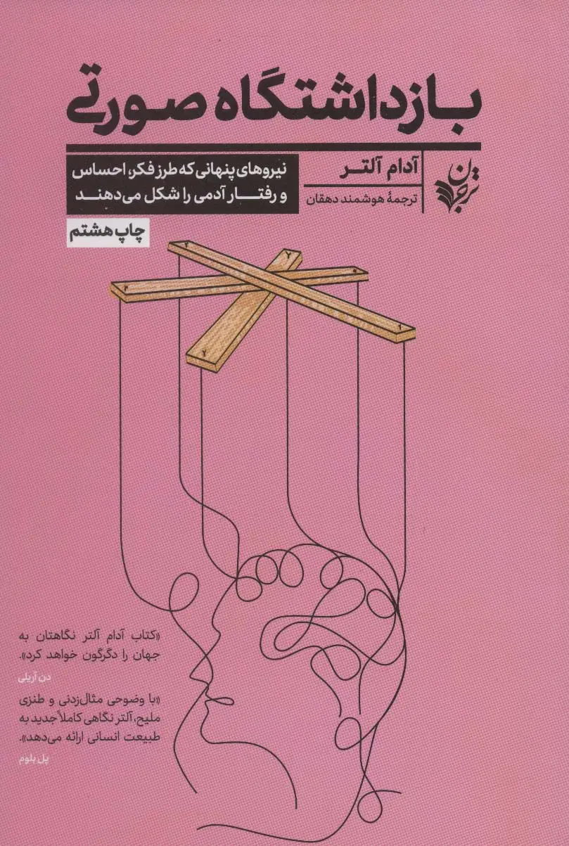 جلد کتاب بازداشتگاه صورتی (نیروهای پنهانی که طرز فکر،احساس و رفتار آدمی را شکل می دهند)