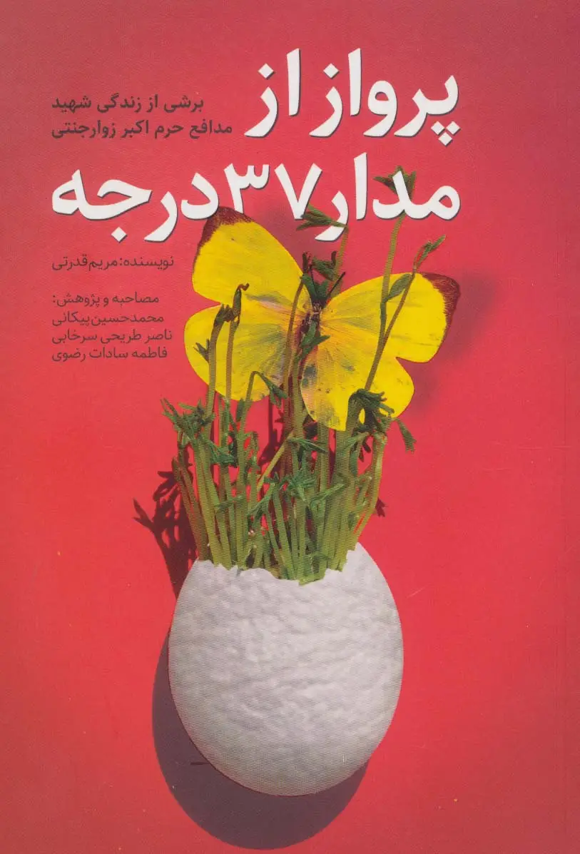جلد کتاب پرواز از مدار 37 درجه (برشی از زندگی شهید مدافع حرم اکبر زوارجنتی)