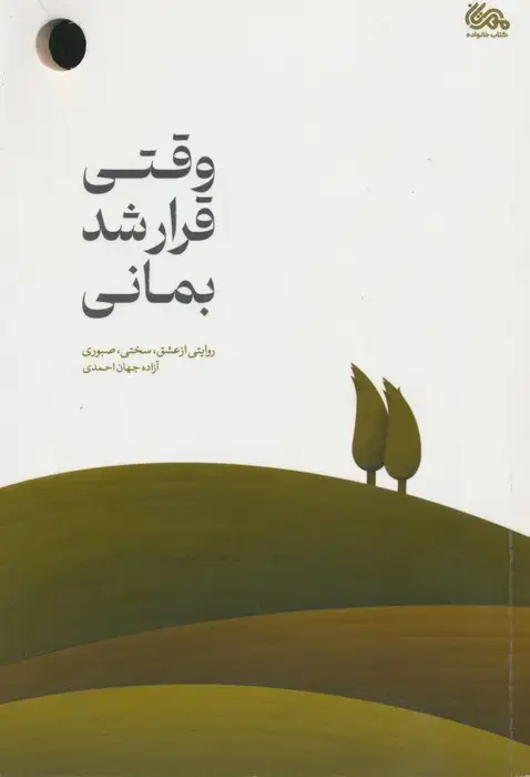 جلد کتاب وقتی قرار شد بمانی