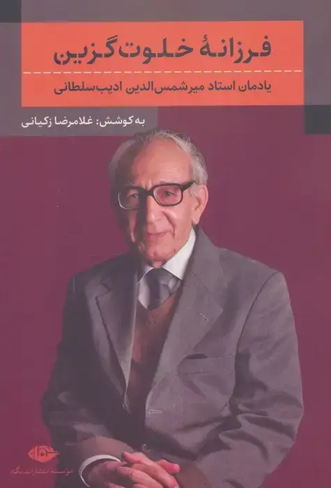 جلد کتاب فرزانه خلوت گزین (یادمان استاد میرشمس الدین ادیب سلطانی)