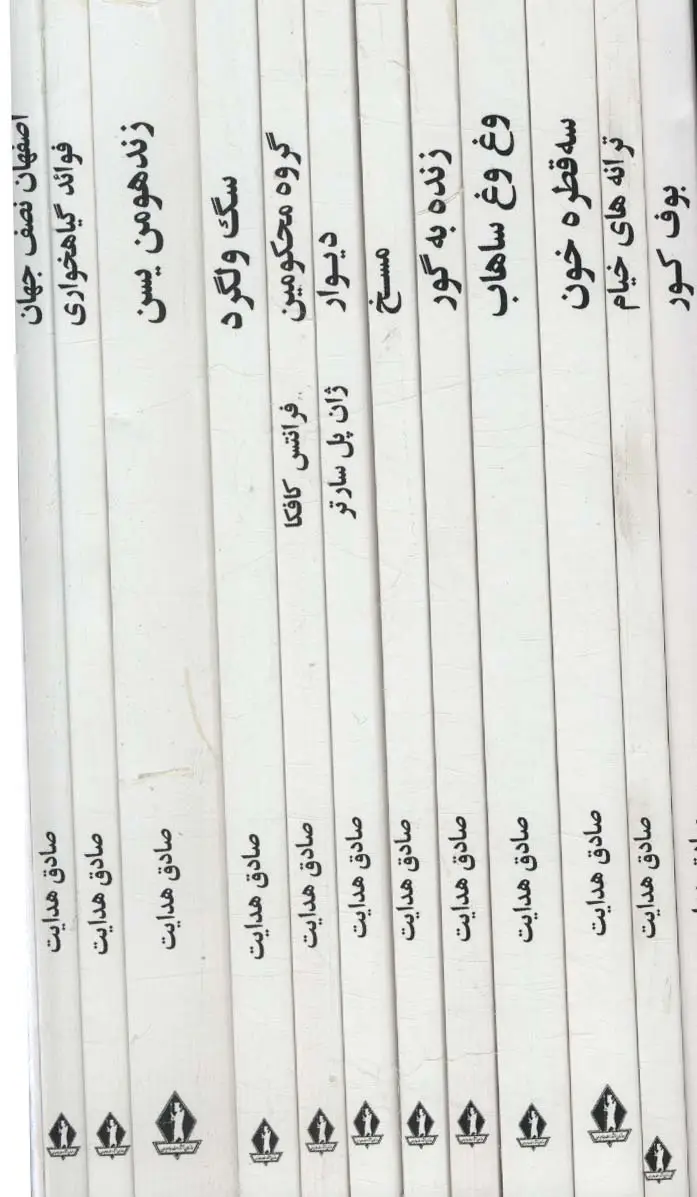 جلد کتاب مجموعه آثار صادق هدایت (12جلدی،باقاب)