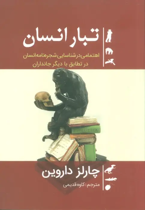 جلد کتاب تبار انسان (اهتمامی در شناسایی شجره نامه انسان در تطابق با دیگر جانداران)