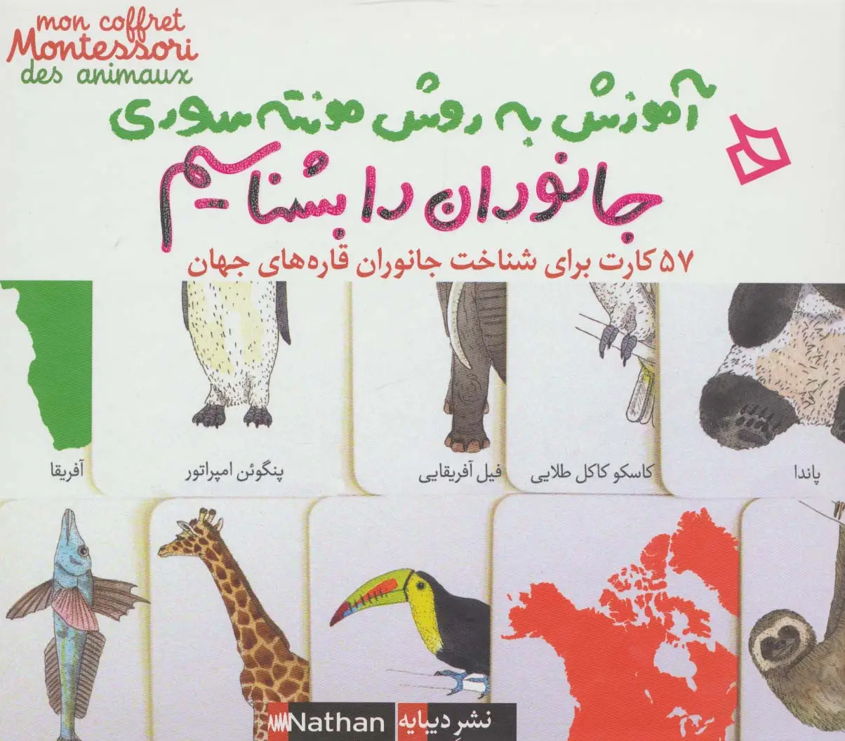 جلد کتاب بسته آموزش به روش مونته سوری (جانوران را بشناسیم)