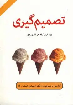 جلد کتاب تصمیم گیری (آیا مغز فریب خورده یک احساس است...؟)