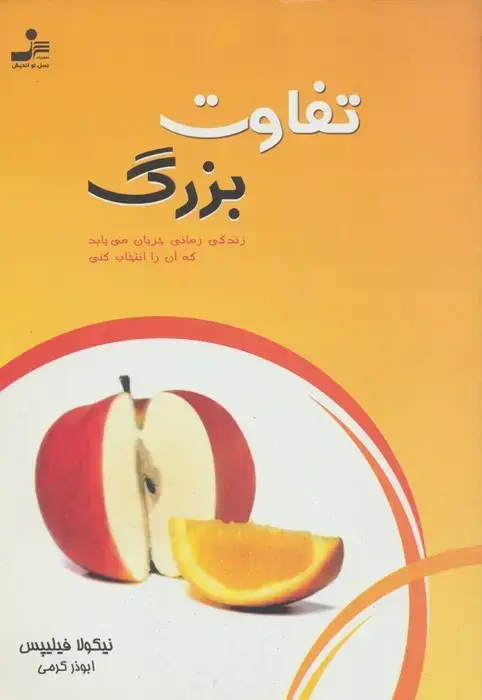 جلد کتاب تفاوت بزرگ (زندگی زمانی جریان می یابد که آن را انتخاب کنی)