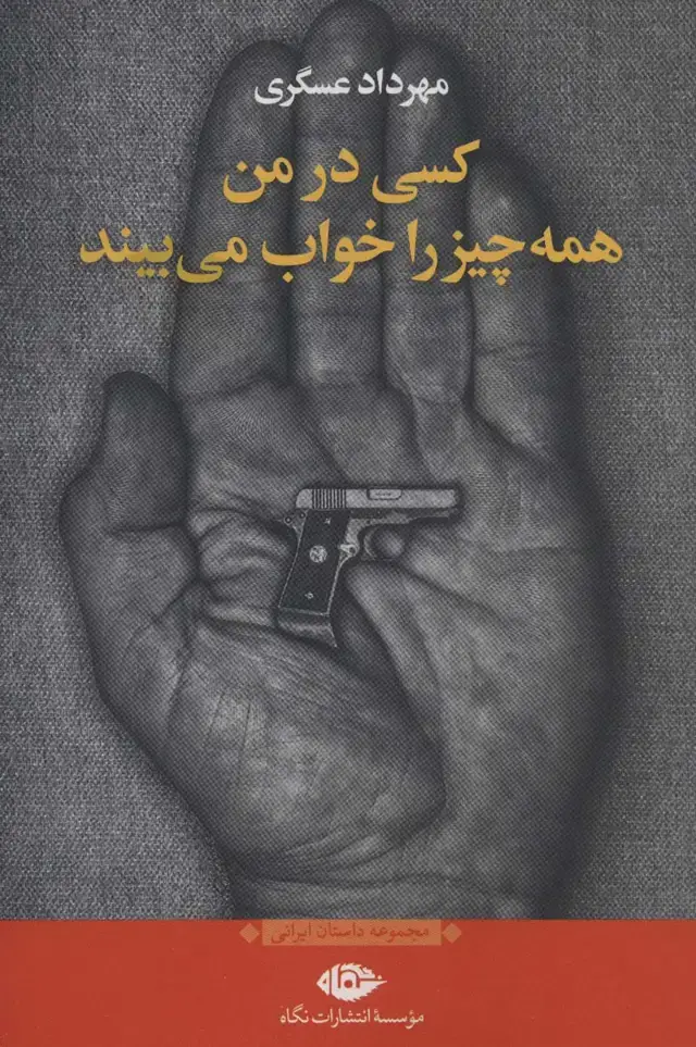 جلد کتاب کسی در من همه چیز را خواب می بیند