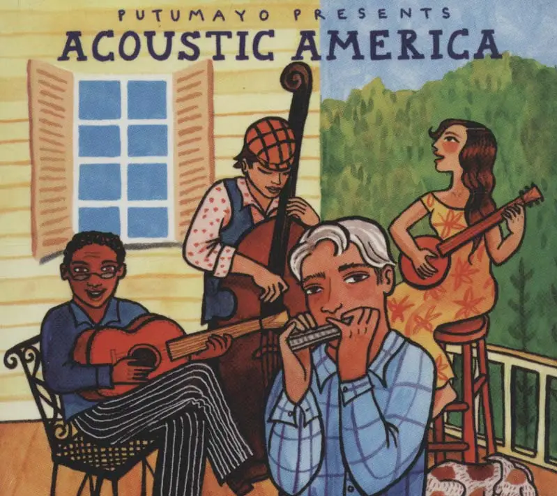 جلد کتاب شنیدنی های آمریکا (Acoustic America)،(سی دی صوتی)،(باقاب)