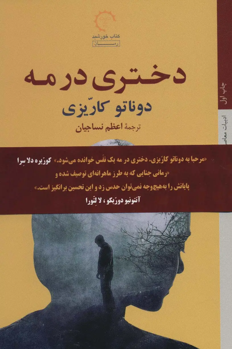 جلد کتاب دختری در مه (ادبیات معاصر ایتالیایی45)