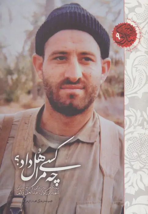جلد کتاب چه کسی مرا هل داد؟ (نیم نگاهی به زندگی و اوج بندگی شهید بزرگوار عبدالعلی ولایی)