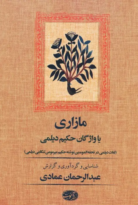 جلد کتاب مازاری یا واژگان حکیم دیلمی