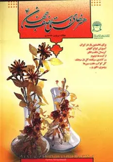 جلد کتاب هنرهای دستی نصف جهان 4 (انواع گلهای کریستال)،(گلاسه)