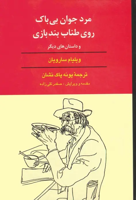 جلد کتاب مرد جوان بی باک روی طناب بندبازی و داستان های دیگر