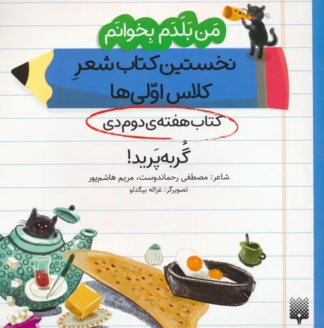 جلد کتاب من بلدم بخوانم:کتاب هفته ی دوم دی (گربه پرید!)