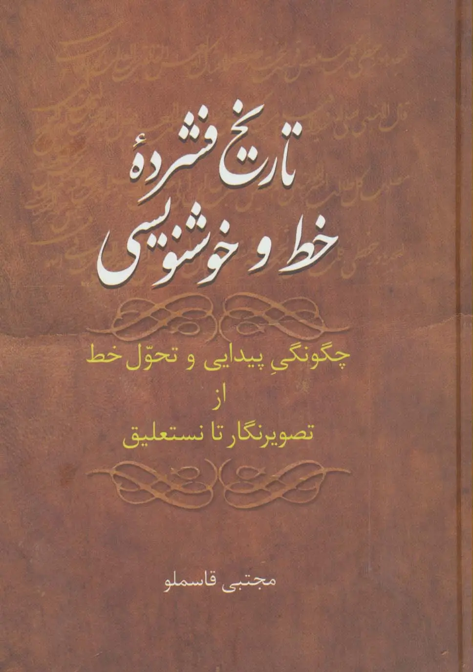 جلد کتاب تاریخ فشرده خط و خوشنویسی