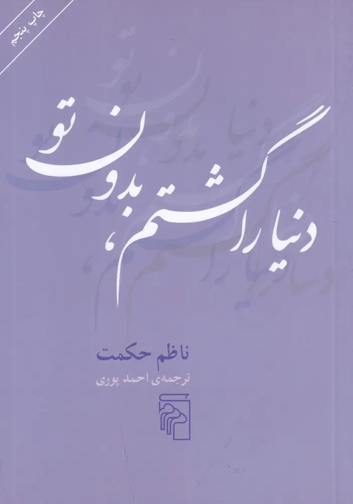 جلد کتاب دنیا را گشتم بدون تو