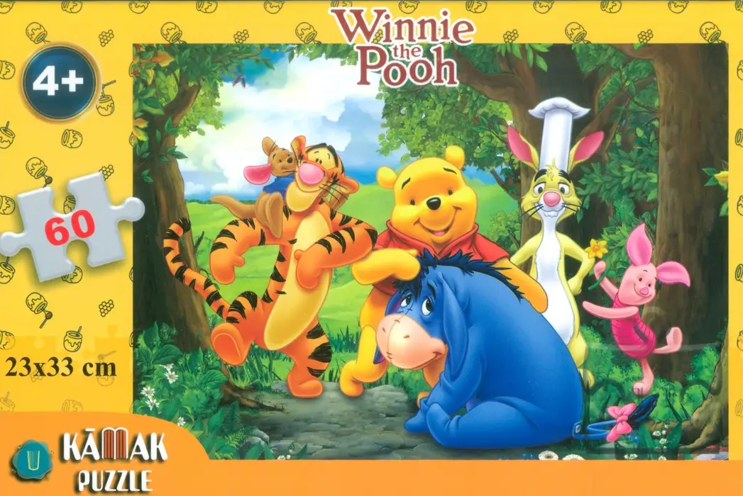 جلد کتاب پازل 60 تکه وینی پو (WINNIE THE POOH)،(باجعبه)