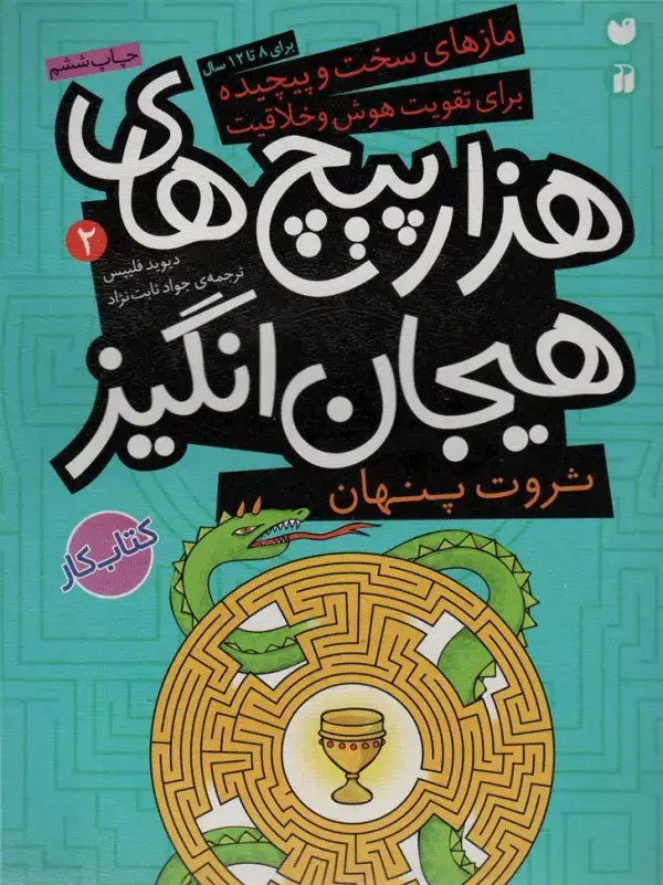 جلد کتاب ثروت پنهان در هزارپیچ های هیجان انگیز (مازهای سخت و پیچیده برای تقویت هوش و خلاقیت 2)