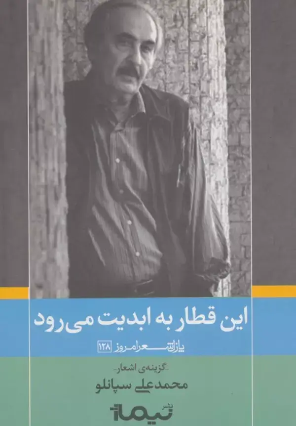 جلد کتاب این قطار به ابدیت می رود (پازل شعر امروز128)،(گزینه ی اشعار محمدعلی سپانلو)