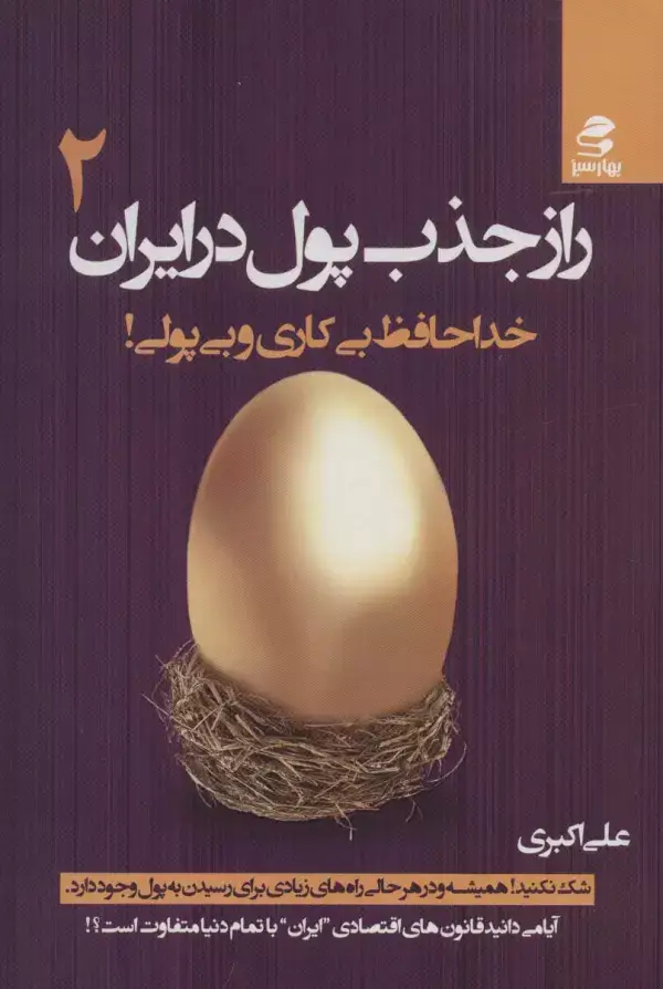 جلد کتاب راز جذب پول در ایران 2 (خداحافظ بی کاری و بی پولی!)