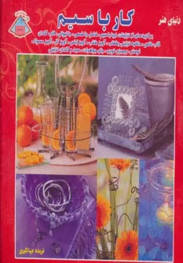 جلد کتاب دنیای هنر کار با سیم (استفاده از سیم برای تزئینات زیبای خانگی)،(گلاسه)