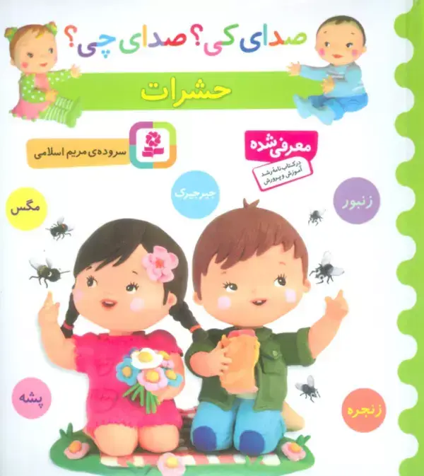 جلد کتاب صدای کی؟صدای چی؟ (حشرات:زنبور،مگس،جیرجیرک،زنجره،پشه)،(گلاسه)