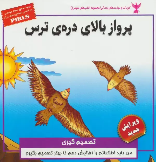 جلد کتاب پرواز بالای دره ی ترس:تصمیم گیری (کودک و مهارت های زندگی)،(گلاسه)
