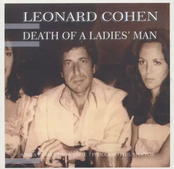 جلد کتاب مرگ مرد خانم (Leonard Cohen،Death Of a Ladies Man)،(سی دی صوتی)،(باقاب)