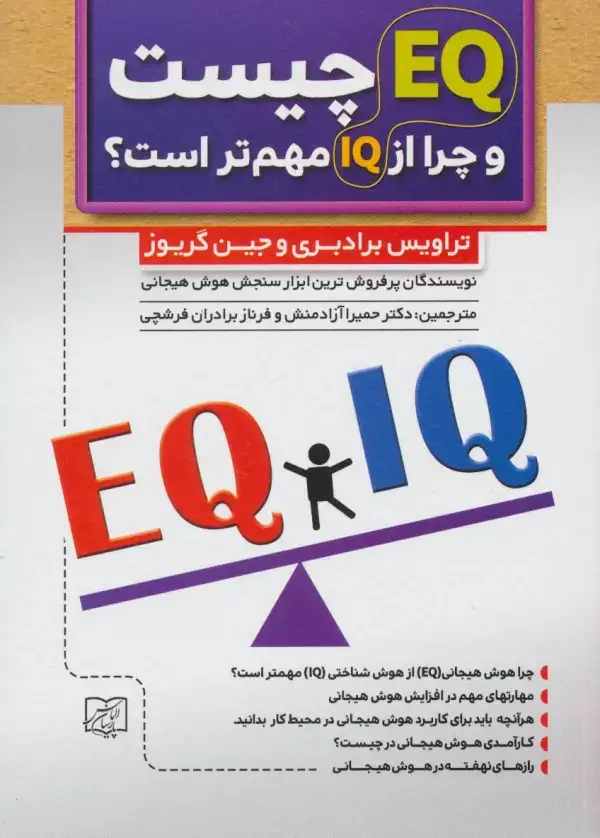 جلد کتاب ای کیو EQ چیست و چرا از آی کیو IQ مهم تر است؟