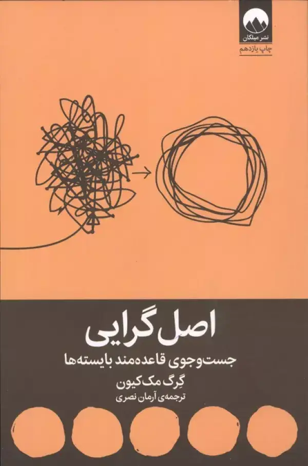 جلد کتاب اصل گرایی (جست و جوی قاعده مند بایسته ها)