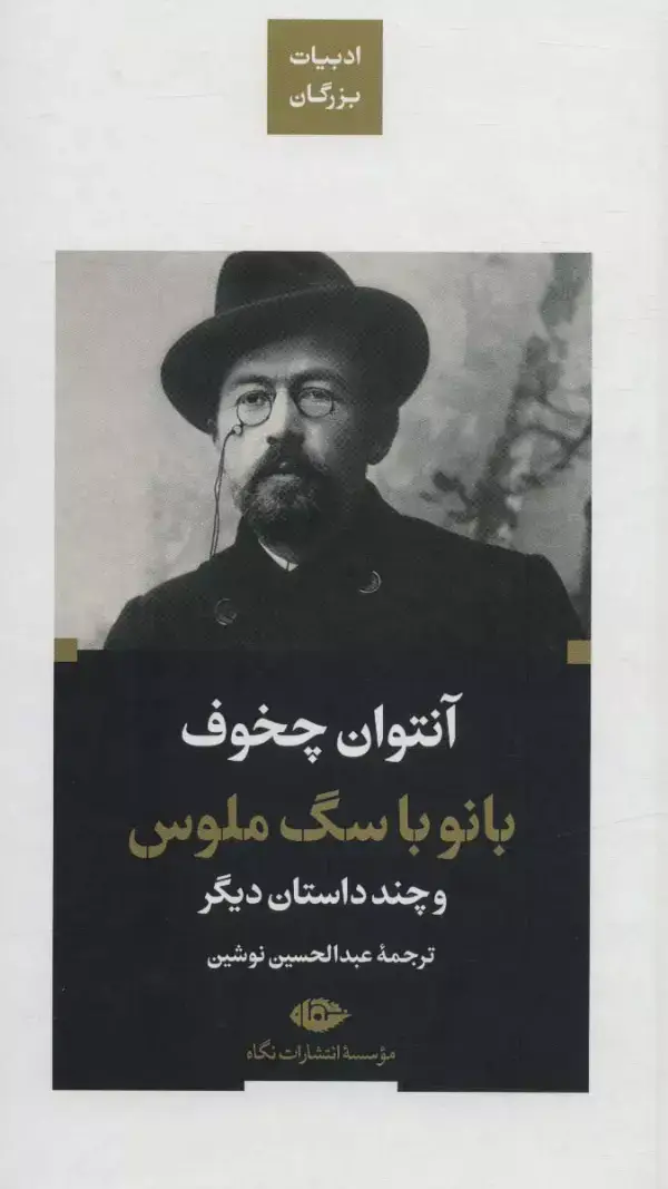 جلد کتاب بانو با سگ ملوس و چند داستان دیگر (ادبیات بزرگان)