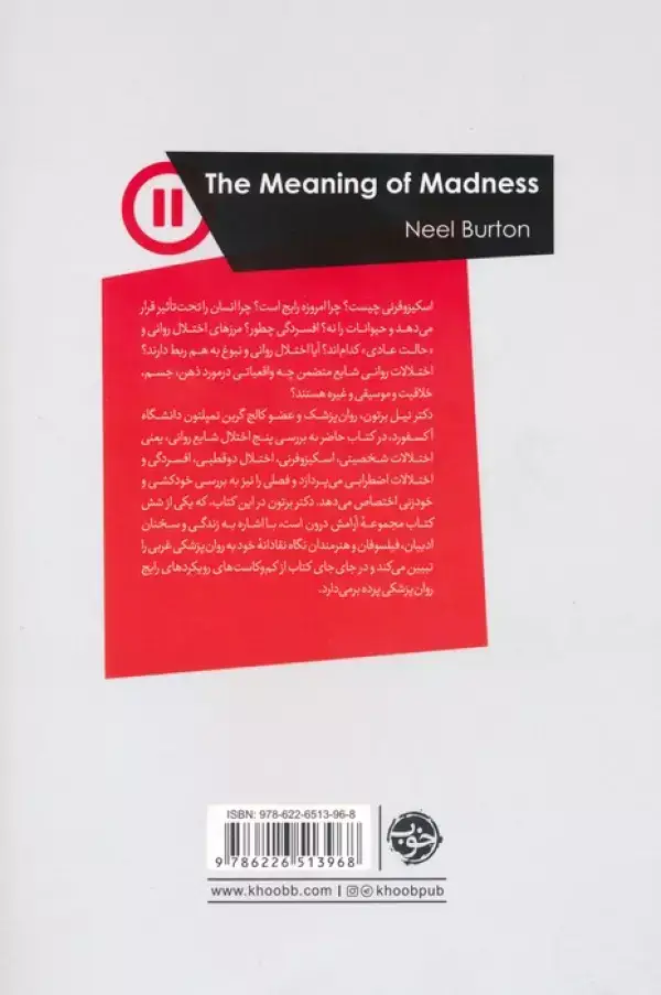 جلد کتاب معنای دیوانگی