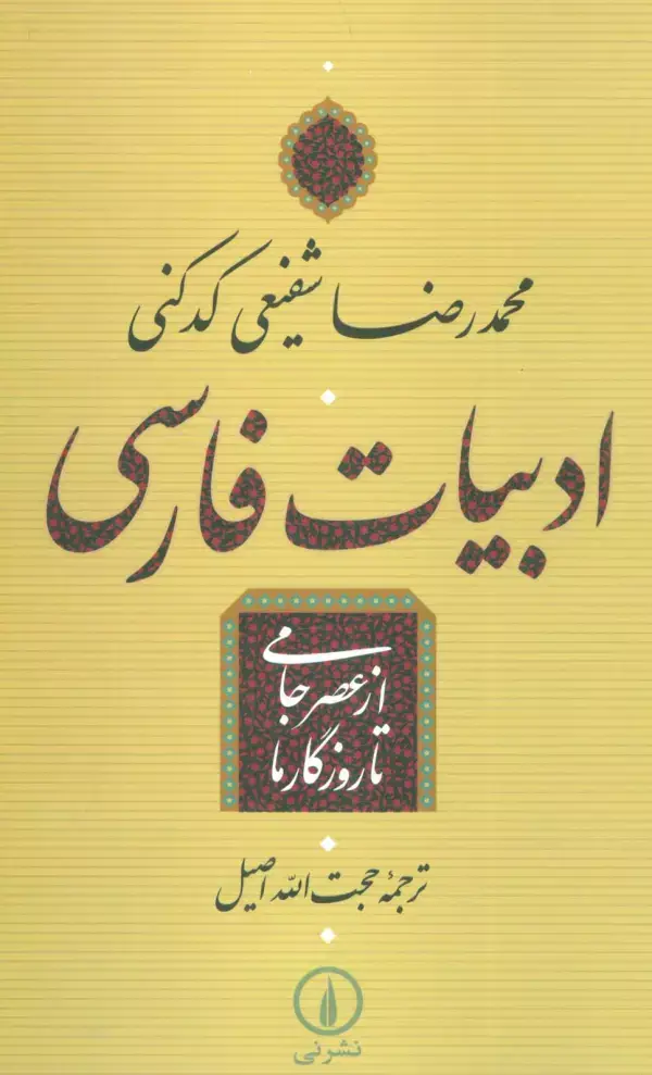 جلد کتاب ادبیات فارسی از عصر جامی تا روزگار ما