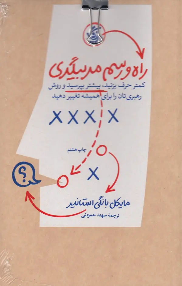 جلد کتاب راه و رسم مربیگری: کمتر حرف بزنید، بیشتر بپرسید و روش رهبری‌تان را برای همیشه تغییر دهید