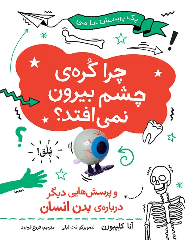 جلد کتاب چرا کره ی چشم بیرون نمی افتد؟ و پرسش هایی دیگر درباره ی بدن انسان