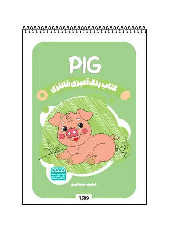 جلد کتاب کتاب رنگ امیزی فانتزی PIG