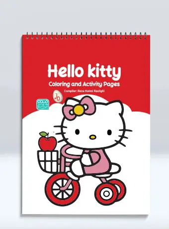 جلد کتاب Hello kitty coloring and Activity pages