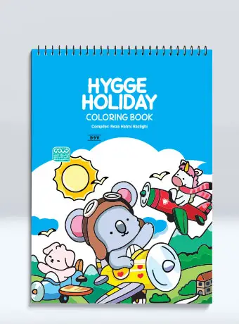 جلد کتاب کتاب رنگ امیزی HYGGE HOLIDAY