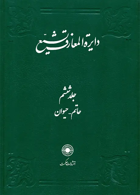 جلد کتاب دایرةالمعارف تشیع (جلد6)