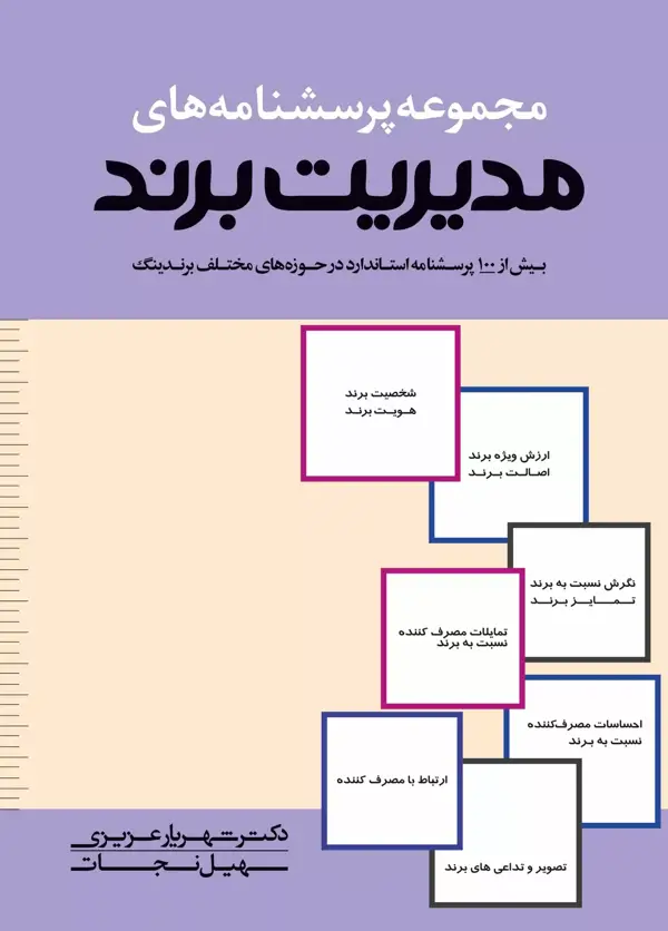 جلد کتاب کتاب مجموعه پرسش نامه های مدیریت برند