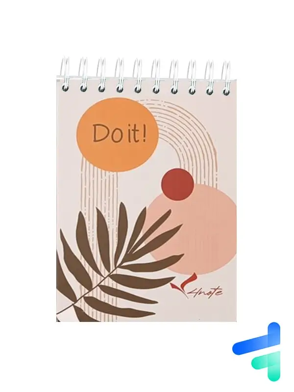 جلد کتاب دفتر to do list طرح برگ 80 برگ کد 658212