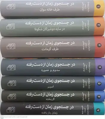 جلد کتاب در جستجوی زمان از دست رفته (7جلدی)
