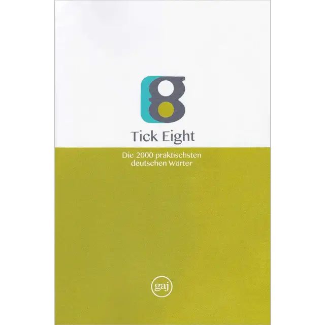 جلد کتاب کتاب واژگان زبان آلمانی به روش TICK EIGHT